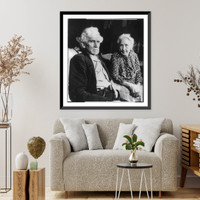 Hull, Cordell 1871-1955 - Uncle Bud and Aunt Louisa Hull, at home, Historic Reproduction