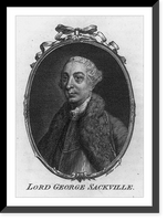 Historic Framed Print, First Viscount George Sackville Germain,  17-7/8" x 21-7/8"