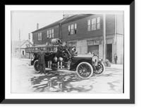 Historic Framed Print, Combination chemical fire engine, Hoquiam, Washington, Fire Department,  17-7/8" x 21-7/8"