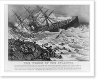 Historic Framed Print, The wreck of the Atlantic - 3,  17-7/8" x 21-7/8"
