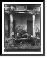 Historic Framed Print, The Sarpy Plantation below the city,  17-7/8" x 21-7/8"