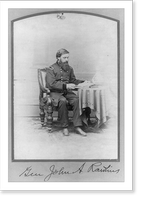 Vintage Portrait - John Aaron Rawlins, full length, seated, 1831