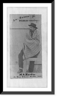 M.A. Hardin, full lgth., seated, facing left, in prison at Fort Warren, Boston, Mass, Vintage Poster