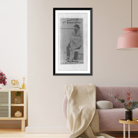 M.A. Hardin, full lgth., seated, facing left, in prison at Fort Warren, Boston, Mass, Vintage Poster