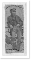 Capt. George F. Frescott, full lgth., standing, facing right, in prison at Fort Warren, Boston, Mass, Vintage Wall Art