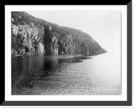 Historic Framed Print, Lake Champlain [in the Adirondack Mtns., N.Y.]: The Palisades,  17-7/8" x 21-7/8"