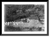 Historic Framed Print, Ancon Cemetery,  17-7/8" x 21-7/8"