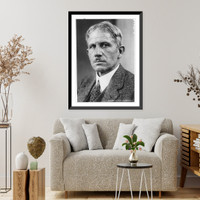 John Bird Burnham, 1869-1939, head and shoulders, facing left, Historic Reproduction