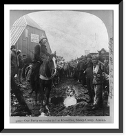 Historic Framed Print, Our party en route to the Klondike, Sheep Camp, Alaska - 3,  17-7/8" x 21-7/8"