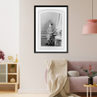 Alfred Bean, full length, standing on chair, facing right; when a small boy Classic, Vintage Print