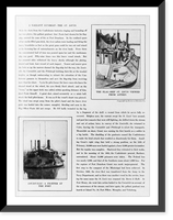 2 illus. of gunboats 1. ST. LOUIS viewed from astern; 2. LOUISVILLE, Historic Print