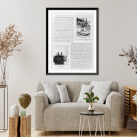 2 illus. of gunboats 1. ST. LOUIS viewed from astern; 2. LOUISVILLE, Historic Print
