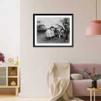 Rural dance, outdoors, Haiti Classic, Vintage Wall Art
