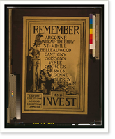 Historic Framed Print, Remember [...] and invest Victory Liberty Loan Womans Liberty Loan Committee.J.M.H.  Sackett  Wilhelms Corp. N.Y.,  17-7/8" x 21-7/8"