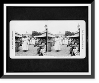 Historic Framed Print, In the market place, St. John, Antigua, W.I.,  17-7/8" x 21-7/8"