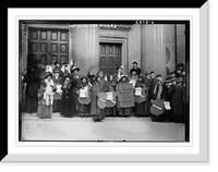 Historic Framed Print, Suffrage hike to Wash. - 6,  17-7/8" x 21-7/8"