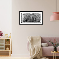 Historic Framed Print, Two hundred thousand skeletons - Cemetery Colon, Havana, Cuba,  17-7/8" x 21-7/8"