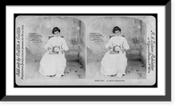 Porto Rico. A native seamstress with small sewing machine on lap, Antique Print