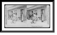 Historic Framed Print, Scene in a country village, Cuba,  17-7/8" x 21-7/8"