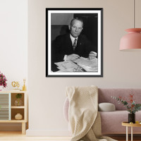 Washington, D.C. 1941-44(?). Rear Admiral Emory S. Land, chairman of the US Maritime Commission, Vintage Poster