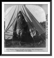 Winston Spencer Churchill, the famous war correspondent, Bloemfontein, South Africa Classic, Vintage Poster