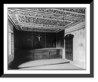 Historic Framed Print, Iglesia del Carmen, Villa Obreg&oacute;n, Mexico: Interior of the sacristy,  17-7/8" x 21-7/8"