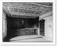 Historic Framed Print, Iglesia del Carmen, Villa Obreg&oacute;n, Mexico: Interior of the sacristy,  17-7/8" x 21-7/8"