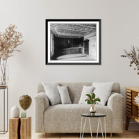Historic Framed Print, Iglesia del Carmen, Villa Obreg&oacute;n, Mexico: Interior of the sacristy,  17-7/8" x 21-7/8"
