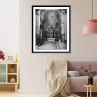 Historic Framed Print, Lateral altar, Iglesia de Bel&eacute;n de los Mercedarios, Mexico City, Mexico,  17-7/8" x 21-7/8"