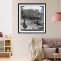 Paraporti, the ancient spring of Ares, and cave of dragon slain by Cadmus (S.E.), Thebes, Greece, Vintage Poster