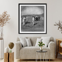 Treading out the grain, threshing as in olden days, Greece - 2 Classic, Antique Wall Art