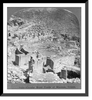 Circular royal tombs of Mycenae, Greece, Antique Wall Art