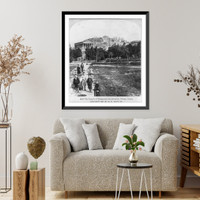 Historic Framed Print, Athens, Greece: The Temple of Theseus and the Acropolis,  17-7/8" x 21-7/8"