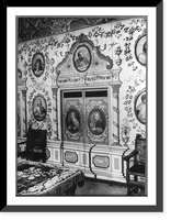 Historic Framed Print, Painted room, first story of cloister, Convento de La Merced, Quito, Edcuador,  17-7/8" x 21-7/8"