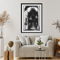 Historic Framed Print, Altar of St. Joseph, Iglesia de la Merced, Lima, Peru,  17-7/8" x 21-7/8"