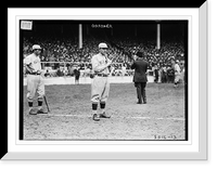 Historic Framed Print, Harry Hooper (left) and Larry Gardner (center), Boston AL (baseball),  17-7/8" x 21-7/8"