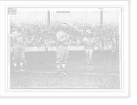 Historic Framed Print, Harry Hooper (left) and Larry Gardner (center), Boston AL (baseball),  17-7/8" x 21-7/8"