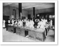 Home economics classes: Class of girls rolling pastry, New Orleans, La, Antique Wall Art