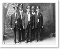 Police Department 5 officers, Ocala, Fla, Historic Print