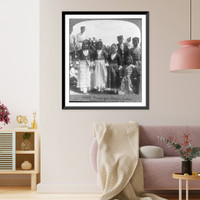 Historic Framed Print, Pesant girls, Megara, Greece,  17-7/8" x 21-7/8"