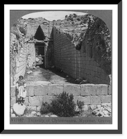 Treasury of Clytemnestra, Mycenae, Greece Classic, Vintage Print