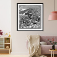 Lysikrates monument, Temple of Zeus and stadion stadium, E.S.E. from Acropolis, Athens, Antique Poster