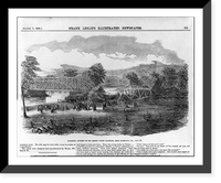 Historic Framed Print, Frightful accident on the Lehigh Valley Railroad, near Allentown, Pa., July 21,  17-7/8" x 21-7/8"