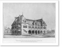 Antique Architecture - Courthouses - Design for the United States Post
