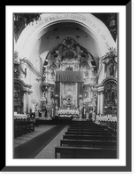 High altar of Iglesia de la Concepci&oacute;n, Lima, Peru, built 1783, architect Jos&eacute; Lorente Classic, Vintage Poster