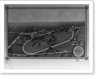 Historic Framed Print, View of the racecourse of the Coney Island Jockey Club situate at Sheepshead Bay Long Island,  17-7/8" x 21-7/8"