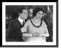 Houdini and Nita Naldi in scene from The man from beyond"", Antique Print