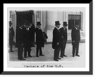 Members of the U.S. Supreme Court leaving the White House after calling on the President prior to the opening of the Court, Historic Print