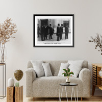 Members of the U.S. Supreme Court leaving the White House after calling on the President prior to the opening of the Court, Historic Print