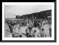 Gen. Salagar's troops by train during the Mexican Revolution, Vintage Wall Art